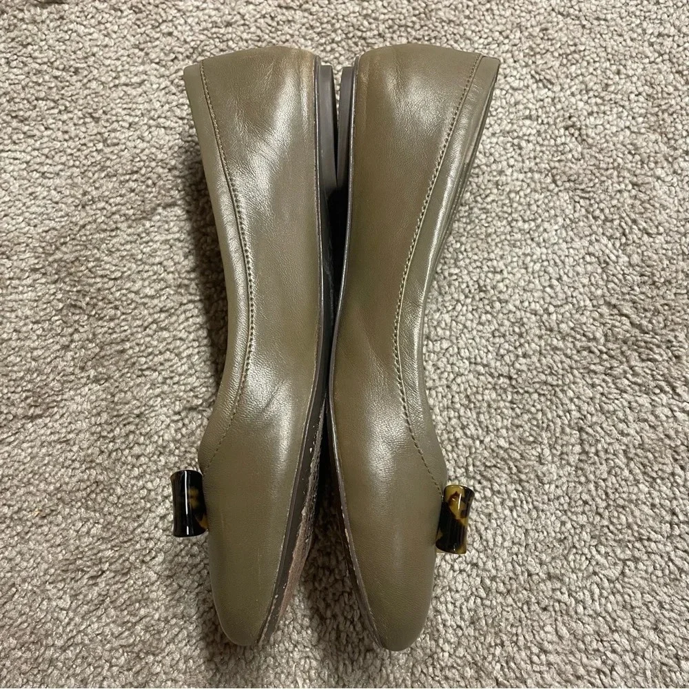 Tory Burch JOLENE Leather Ballet Bow Flat size 6